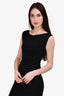Diane Von Furstenberg Black Ruched Mini Dress Size 6