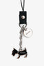 Prada Black/Silver Dog Key Charm
