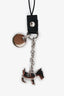 Prada Black/Silver Dog Key Charm