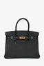 Hermes 2021 Black Togo Leather Birkin 30