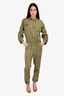 Zadig & Voltaire Military Green Zip Up Jumpsuit Size M