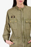 Zadig & Voltaire Military Green Zip Up Jumpsuit Size M