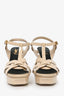 Saint Laurent Cream Patent Leather Tribute Heels Size 38.5