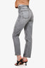 Frame Light Grey 'High'N'Tight' Straight Leg Jeans Size 26