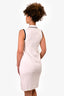 Pre-loved Chanel™ 2008 White Sleeveless Collared Dress Size 36