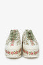 Gucci Cream Floral Canvas Platform Sneakers Size 40