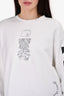 Off-White White Printed Sweater Size M