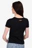 Fendi Black/Pink 'Love' Print T-Shirt Size 36