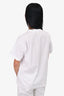 Prada White Graphic Printed T-Shirt Size S