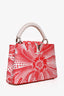Louis Vuitton Yayoi Kusama Red/White Leather Capucines BB with Strap