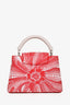 Louis Vuitton Yayoi Kusama Red/White Leather Capucines BB with Strap