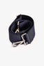Prada Dark Blue Denim Grommet Embellished 'Twin' Tote with Strap