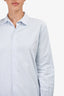 Nili Lotan Blue Dipped Hem Shirt Dress Size XS
