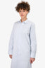 Nili Lotan Blue Dipped Hem Shirt Dress Size XS