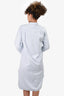 Nili Lotan Blue Dipped Hem Shirt Dress Size XS