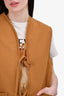 A Bronze Age Brown Front Tie 'Freddi' Vest Size M