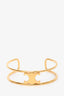 Celine Gold Toned Triomphe Cuff Bracelet Size C1