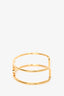 Celine Gold Toned Triomphe Cuff Bracelet Size C1