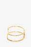 Celine Gold Toned Triomphe Cuff Bracelet Size C1
