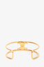 Celine Gold Toned Triomphe Cuff Bracelet Size C1