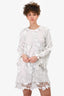 Mestiza New York White Floral Embellished Dress Size XS