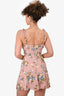 Reformation Blush Floral Print Sleeveless Mini Dress Size XS