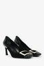 Roger Vivier Black Suede/Patent Heels Size 37