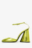 The Attico Green Metallic Luz Slingback Size 38
