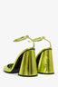The Attico Green Metallic Luz Slingback Size 38