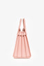 Saint Laurent Blush Leather Small Sac De Jour with Strap