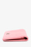 Pre-loved Chanel™ Pink 2011 Camellia Leather Long Bi-Fold Wallet