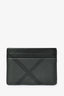 Burberry Black/Grey Check Canvas Card Holder