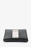 Burberry Black/Grey Check Canvas Card Holder Money Clip