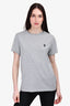 Burberry Grey Cotton TB T-Shirt Size M