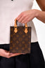 Louis Vuitton Monogram Petit Sac Plat Top Handle with Strap