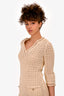 Pre-loved Chanel™ Cream Crochet Dress Size 34