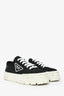 Prada Black Nylon Logo Wheel Platform Sneakers Size 40 (As Is)