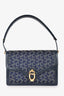 Celine Vintage Blue Monogram Denim Leather Trim 'Calèche' Shoulder Bag 'As-Is'