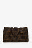 Fendi Brown Zucca Canvas Double Handle Bag