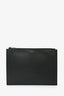 Saint Laurent 2018 Black Leather Zip Pouch