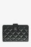 Pre-Loved Chanel™ 2012 Black Lambskin CC Compact Wallet
