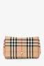 Burberry Nova Check Canvas Leather Strap Mini Crossbody