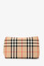 Burberry Nova Check Canvas Leather Strap Mini Crossbody