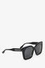 Gucci Black/Gold Frame Oversized Logo Sunglasses