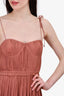 Ulla Johnson Blush Ruched Asymmetrical Sleeveless Dress Size 8
