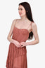 Ulla Johnson Blush Ruched Asymmetrical Sleeveless Dress Size 8