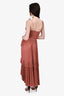 Ulla Johnson Blush Ruched Asymmetrical Sleeveless Dress Size 8