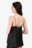 Anine Bing Black Patterned Silk Sleeveless Top Size S