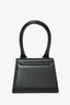 Jacquemus Black Leather Le Chiquito Top Handle with Strap