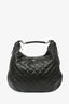 Burberry Brown Leather Quilted Large Hobo Bag